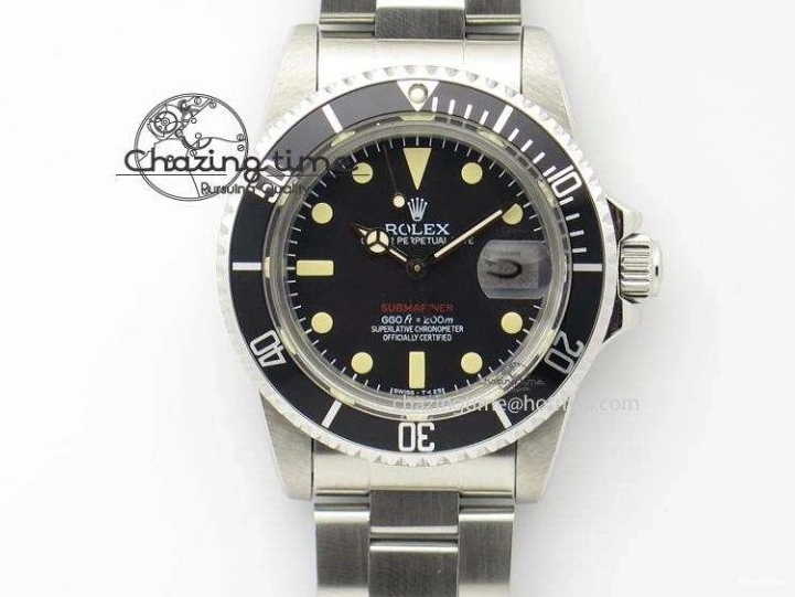 MiroTime 0402 SoftTouch Vintage 1680 JKF Best Edition Red Submariner On Bracelet A 3982